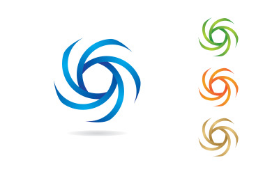 Abstraktes Kreis-Logo, Vektorsymbol-Design V7