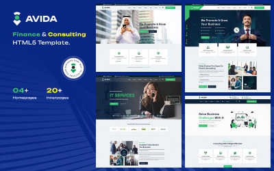 Avida - HTML5-шаблон для финансов и консалтинга