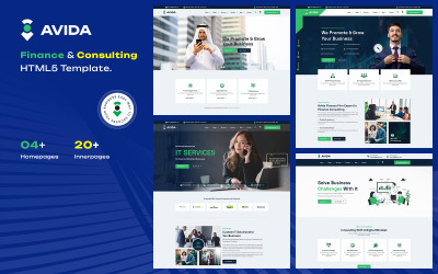 Avida - Plantilla HTML5 de finanzas y consultoría