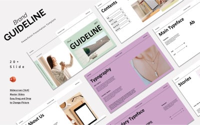 Brand Guideline PowerPoint sablon