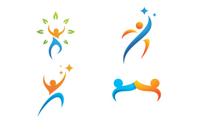 Character logo sign illustration people vector design V13