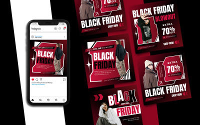 Black Friday Instagram-Post-Vorlage 1