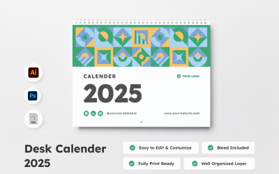 Bureaukalender 2025 Ontwerp V1