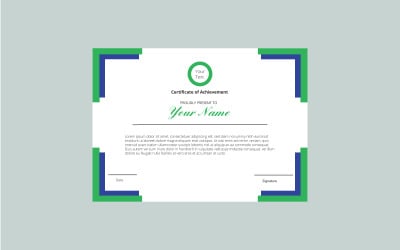 Een certificaatsjabloonontwerp