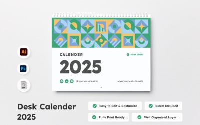 Masa Takvimi 2025 Tasarım V1