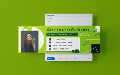 Modèle de conception de signature électronique créative 1