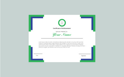 Návrh šablony certifikátu