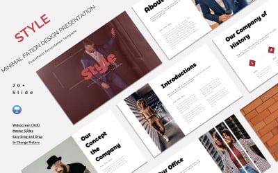 Presentación de Keynote con estilo minimalista