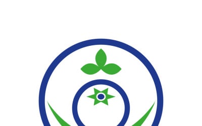 Yaban mersini logosu. Beyaz arka planda izole edilmiş yaban mersini