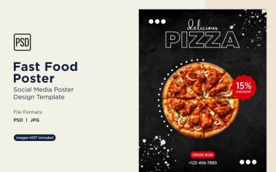 Designvorlage für Social-Media-Posts zum Thema Fast Food 97
