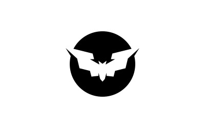 Fledermaus-Logo-Vorlage, Vektorillustration V15