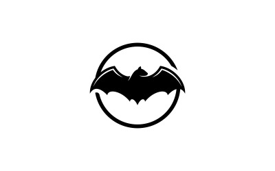 Fledermaus-Logo-Vorlage, Vektorillustration V19