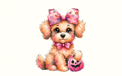 Halloween Poodle Clipart, Poodle PNG, Halloween Poodle, Ghost Poodle PNG, Halloween Dogs,