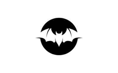 Illustrazione vettoriale del modello del logo del pipistrello V11