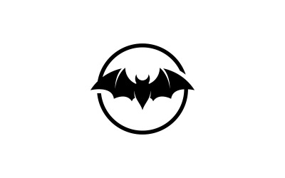 Illustrazione vettoriale del modello del logo del pipistrello V12