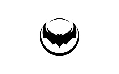 Illustrazione vettoriale del modello del logo del pipistrello V13