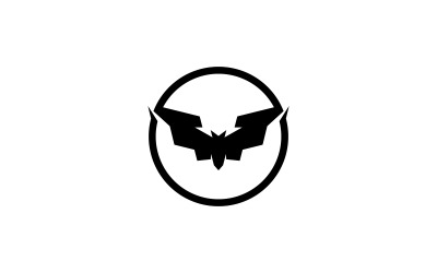 Illustrazione vettoriale del modello del logo del pipistrello V16