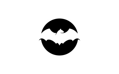 Illustrazione vettoriale del modello del logo del pipistrello V18