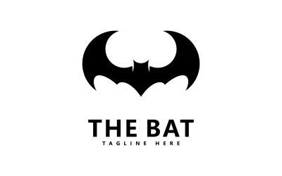 Illustrazione vettoriale del modello del logo del pipistrello V1