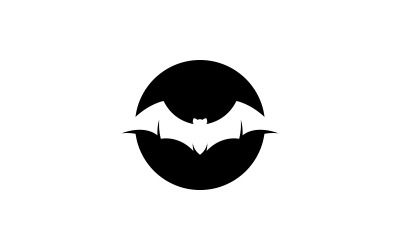 Illustrazione vettoriale del modello del logo del pipistrello V21