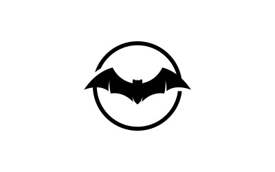 Illustrazione vettoriale del modello del logo del pipistrello V22