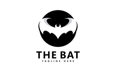 Illustrazione vettoriale del modello del logo del pipistrello V4