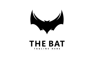 Illustrazione vettoriale del modello del logo del pipistrello V6