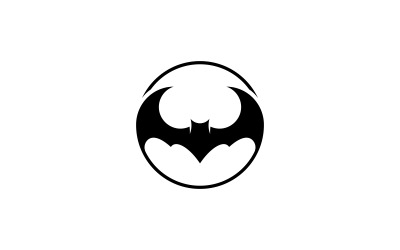Illustrazione vettoriale del modello del logo del pipistrello V8