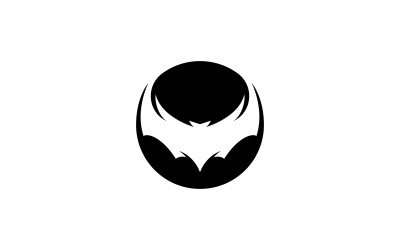 Illustrazione vettoriale del modello del logo del pipistrello V9