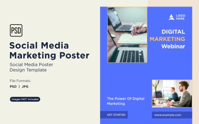 Modern and Simple Social Media Marketing Poster Design Template 31