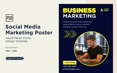 Modern and Simple Social Media Marketing Poster Design Template 47