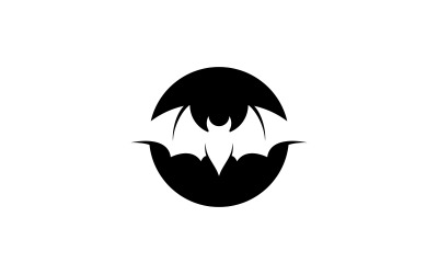 Szablon logo nietoperza ilustracja wektorowa V11