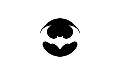 Szablon wektorowej ilustracji logo nietoperza V2