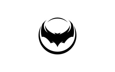 Yarasa Logo şablonu vektör çizimi V13