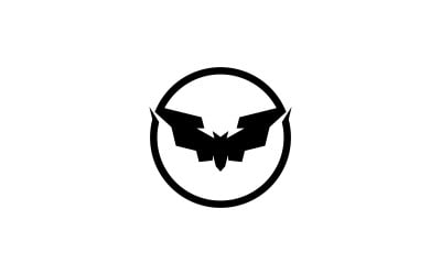 Yarasa Logo şablonu vektör çizimi V16