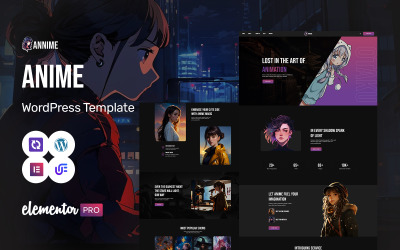 Annime - Anime And Manga WordPress Elementor Theme
