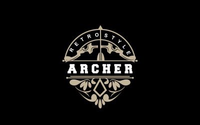 Archer Logo Łucznictwo Strzała Wektor Projekt V16
