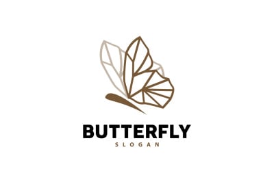 Butterfly Logo Design Beautiful Flying Animal V10