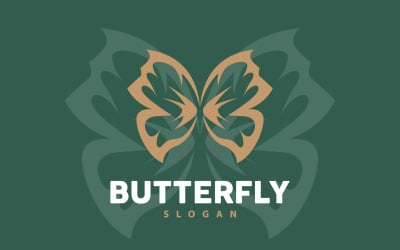 Butterfly Logo Design Beautiful Flying Animal V8