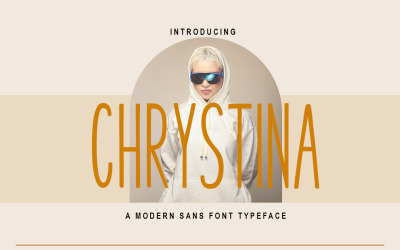 Chrystina monoline display font