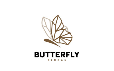 Logo a farfalla Design Bellissimo animale volante V10