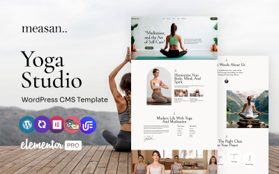 Measan - Yoga Studio And Class Multipurpose WordPress Elementor Theme