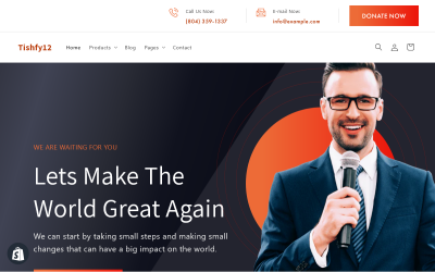 Tishfy12 – Politics Shopify 2.0 téma