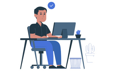 A digital illustration in a flat, modern style