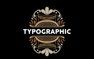 Dekoratives Vintage-Typografie-Grußkarten-Design V7