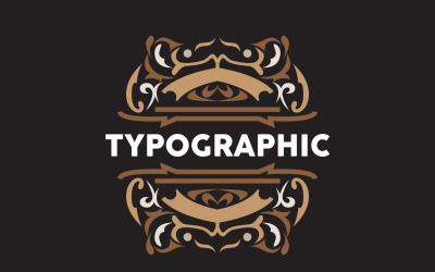 Design di biglietti di auguri con tipografia vintage decorativa V5