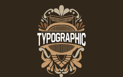 Design di biglietti di auguri con tipografia vintage decorativa V6