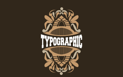 Design di biglietti di auguri decorativi con tipografia vintage V8