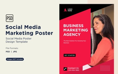 Modern and Simple Social Media Marketing Poster Design Template 60