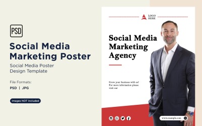 Modern and Simple Social Media Marketing Poster Design Template 71